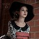 Женская шляпа с полями в стиле Диор. Шляпы. 'Ariadne's thread' (ariadna_hats). Ярмарка Мастеров.  Фото №4