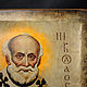 Wooden icon 'St. Nicholas the Wonderworker'. Icons. ikon-art. My Livemaster. Фото №5