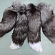 Chic colas chernoburoj zorro. De piel accesorios. Fur. Mishan (mishan). Ярмарка Мастеров.  Фото №4