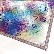 Фен-шуй и эзотерика handmade. Livemaster - original item Table cloth for divination 50h50 with print. Handmade.
