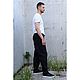 Брюки мужские из вареной крапивы Рами Ramie Single Pleat Pant Black. Брюки мужские. VÄN Studio. Ярмарка Мастеров.  Фото №6