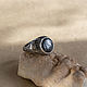 Мужское серебряное кольцо с гематитом "Накир". Кольца. Chakruna. Ярмарка Мастеров.  Фото №6