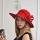 Широкополая шляпка Кармен. Шляпы. Lagutina Millinery. Ярмарка Мастеров.  Фото №5
