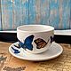 Чайная пара бабочки. Чайные пары. helen_art. Ярмарка Мастеров.  Фото №6