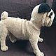 Вязаная игрушка Мопс. Амигуруми куклы и игрушки. Вязаные игрушки от Анны. Интернет-магазин Ярмарка Мастеров.  Фото №2