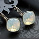 Серьги "White Opal" Сваровски, Серьги классические, Наро-Фоминск,  Фото №1