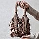 Вечерняя мини сумочка в технике макраме. Авоська. Авторские МАКРАМЕ-СУМКИ / мастер-классы /  macrame_set. Ярмарка Мастеров.  Фото №5