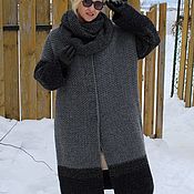 Cardigan-coat the Thaw-2 100% wool