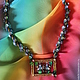 Necklace of beads and sequins Framing butterfly, Necklace, Krasnoyarsk,  Фото №1