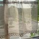 Grey curtains Vintage lace curtains Cafe Curtains Washed linen White kitchen. Curtains1. Initasworks (Inita). Online shopping on My Livemaster.  Фото №2