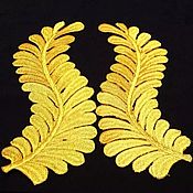 Материалы для творчества handmade. Livemaster - original item Gold embroidery for clothes decoration. Handmade.