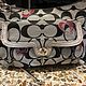 Заказать Винтаж: Винтажная сумка Coach New York из фирменной чёрно-серой ткани. Chic bags. Ярмарка Мастеров. . Сумки винтажные Фото №3