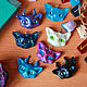 Коты Фэнтези брелоки, кулоны, подвески, значки. Кулон. Heide Crafts. Мастерская Ренаты Хайд. Ярмарка Мастеров.  Фото №6