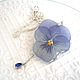 Pendant with A Real Flower Pansies Viola Jewelry Lilac, Pendants, Taganrog,  Фото №1