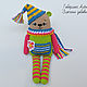 Tim's bear - a toy with a Squeaker, crocheted. Stuffed Toys. Zzabava. Online shopping on My Livemaster.  Фото №2