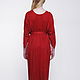 Dress business red knitted faux suede. Dresses. Voielle. Online shopping on My Livemaster.  Фото №2