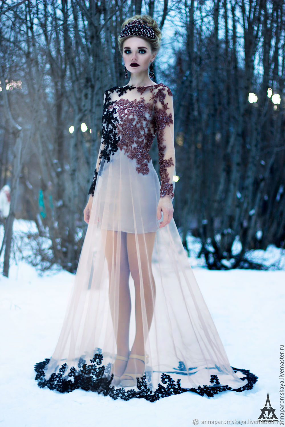 Вечернее зимние платья