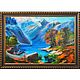 Заказать Painting Lake Leman landscape of Switzerland. Art-terapiya Iriny Churinoj (irina-churina). Ярмарка Мастеров. . Pictures Фото №3