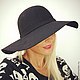 Теплая шляпа с полями "Black". Шляпы. ZHAKI HATS. Ярмарка Мастеров.  Фото №5