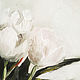 White tulips, oil painting on canvas, tulips in glass vase. Pictures. myfoxyart (MyFoxyArt). My Livemaster. Фото №6
