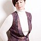 Жилет валяный "Акварели". Жилеты. Юлия Левшина.Авторский войлок COOLWOOL. Ярмарка Мастеров.  Фото №4