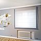 Grey Roman blind with blue piping. Curtains1. Designer-Mart (designer-mart). My Livemaster. Фото №4