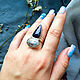 Double ring amethyst and sunstone, Rings, Nizhnij Tagil,  Фото №1