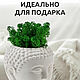 Декоративное гипсовое кашпо "Будда" со мхом. Элементы интерьера. Муника. Ярмарка Мастеров.  Фото №5
