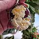 Винтаж: "Прекрасная дама" винтажный кулон. Кулоны винтажные. ANTIQUE_GOLDEN_ROSE. Ярмарка Мастеров.  Фото №4