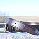 Men's leather belt 'The Bull' size M. Straps. CRAZY RHYTHM bags (TP handmade). Online shopping on My Livemaster.  Фото №2