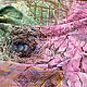 "Сказки Извары. Гнездо сойки" шелковый платок с ручной росписью, Платки, Санкт-Петербург,  Фото №1