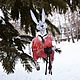 Order Interior doll Bunny. Christmas tree toy, rabbit. The Year of the Rabbit Hare. Anastasiya Kosenchuk. Livemaster. . Interior doll Фото №3