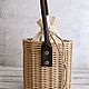 Плетёная сумка-ведро. Классическая сумка. Cozy basket. Ярмарка Мастеров.  Фото №4