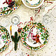 Painted porcelain 6 Nutcracker Christmas set. Tea & Coffee Sets. ArtFlera (artflera). My Livemaster. Фото №5