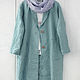 Order Summer linen cardigan coat with open edges. etnoart. Livemaster. . Coats Фото №3
