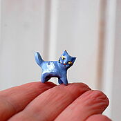 Подарки к праздникам handmade. Livemaster - original item Figurine: mini cat. Handmade.