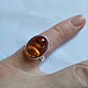 Elegant AMBER ring,silver. Rings. Gems&Silver Jewelry. Online shopping on My Livemaster.  Фото №2