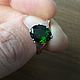 Ring with Chrome Diopside 10h8mm 583 USSR. Ring. Creative jewelry. My Livemaster. Фото №5