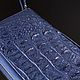 Клатч из кожи крокодила, внутреннее наполнение - кожа IMA0269VC1. Клатчи. CrocShop товары из экзотической кожи. Ярмарка Мастеров.  Фото №8