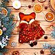 Броши Рыжие пушистики. Комплект брошей. Шкатулка чудес Ульяны. Интернет-магазин Ярмарка Мастеров.  Фото №2