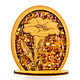 Цветок колокольчик - дерево, янтарь арт.112, Статуэтка, Калининград,  Фото №1