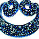 Set of beads and lapis lazuli. Denim sea, Necklace, Simferopol,  Фото №1