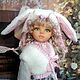OOAK Paola Reina doll Rabbit Pippa. The symbol of the coming new year, Custom, St. Petersburg,  Фото №1