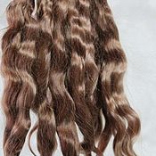 Материалы для творчества handmade. Livemaster - original item Natural hair for dolls (Light rosewood). Handmade.