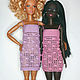 Pink Openwork Dress for Barbie doll. Clothes for dolls. Lyusya_postcard. Online shopping on My Livemaster.  Фото №2