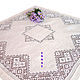 льняная кружевная скатерть с вышивкой белым по белому строчевая вышивка на белом льне ажурная скатерть украшение интерьера украшение стола