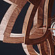 Деревянный светильник Лилия палисандр, подвесная люстра из дерева. Потолочные и подвесные светильники. Деревянные светильники Woodshire (woodshire). Ярмарка Мастеров.  Фото №4