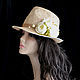 Fedora straw Roses. Hats1. Novozhilova Hats. Online shopping on My Livemaster.  Фото №2