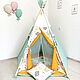 Вигвам на пять опор вигвам пятигранный. Вигвам. Маргарита tipi_workshop. Ярмарка Мастеров.  Фото №4