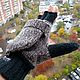 Митенки перчатки мужские без пальцев на подкладке цвет серый с чёрным, Митенки, Москва,  Фото №1